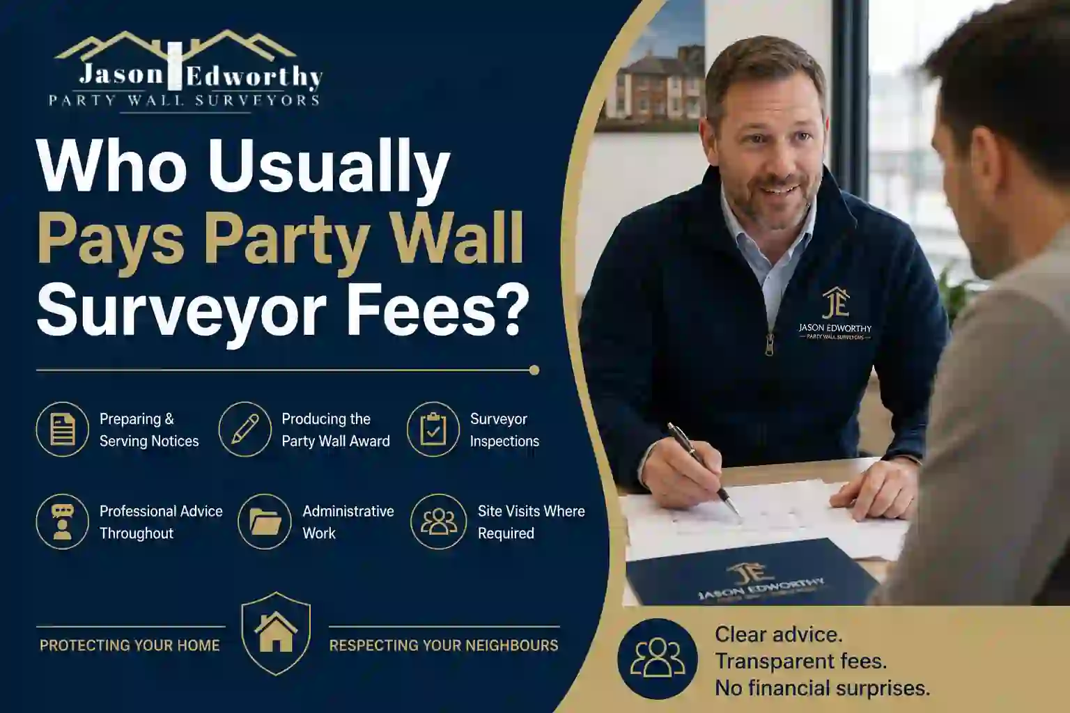 Who Usually Pays Party Wall Surveyor Fees Farnborough?